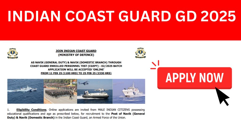 INDIAN COAST GUARD GD Recruitment 2025