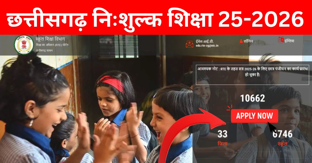 Chhattisgarh RTE Admission 2025 Last Date