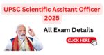 UPSC Scientific Assitant Officer 2025