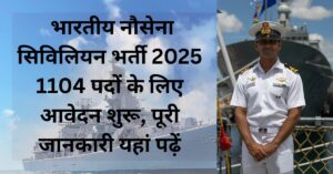 Indian Navy Civilian Recruitment 2025 Apply Now Online