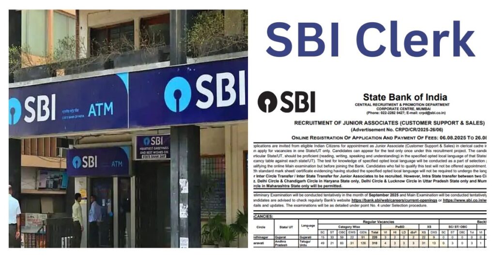 SBI Clerk Recruitment 2025 Notification Out Apply NowSBI Clerk Recruitment 2025 Notification Out Apply Now