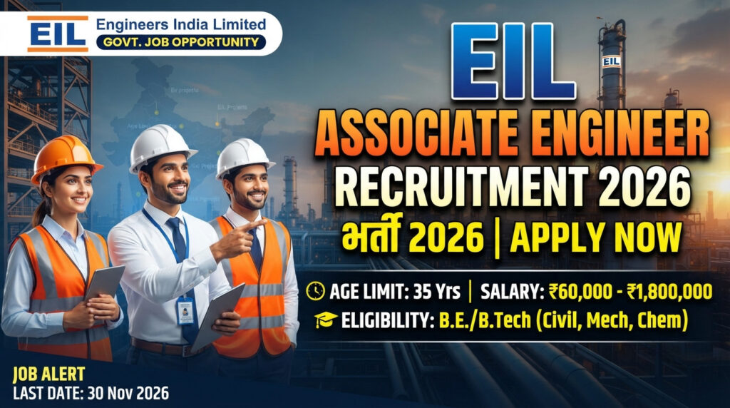 EIL Associate Engineer Recruitment 2026