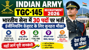 Indian Army TGC-145 Recruitment 2026